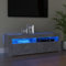 ShGaxin Fernsehtisch mit LED Licht, Fernsehtisch, Fernsehschrank, Fernsehschrank, Fernsehtisch, Wohnzimmermöbel, Wohnzimmermodul, Beton Grau 120 x 35 x 40 cm