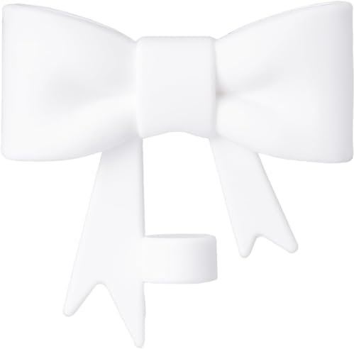 White Bow Straw Cover for Stanley 40&30 Oz Cup, 10mm Silicone Straw Covers Cap for Stanley Cup Accessories, Cute Straw Topper for Tumblers, Straw Cap Stopper for Reusable Straws Tip Lids 10mm