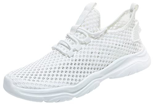 Zapatos Moda Y Deporte Para Hombres Zapatos De Trail Hombre Baloncesto Hombre Rojo Baloncesto Hombre Negro Zapatos De Running Caminar Running Shoes, B blanco., 46 EU