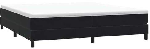 vidaXL Boxspringbett ohne Matratze Schwarz 200x220 cm Samt