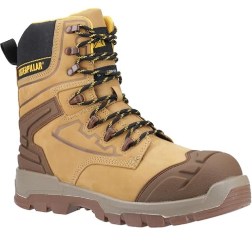 CAT Caterpillar STRIVER XL 8 Safety Boot Black/Honey/Yellow UK 10 UK 10