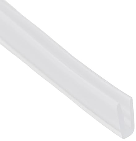 2m U-Channel Rubber Edging Sealing Strip, for Shower Door Glass Durable Sealing Tape Edge Guard Weatherstrip(10x4mm)