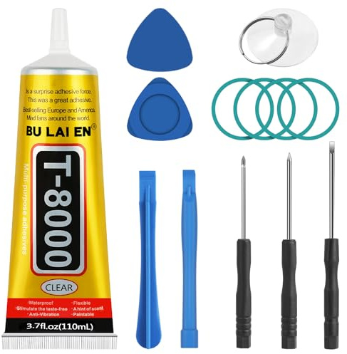 OSDUE T8000 Phone Display Adhesive, 110ml Mobile Phone Display Glue | Clear Contact Adhesive for Phone Screen Repair, Electronics, Jewelry & Multi-Function Fixes