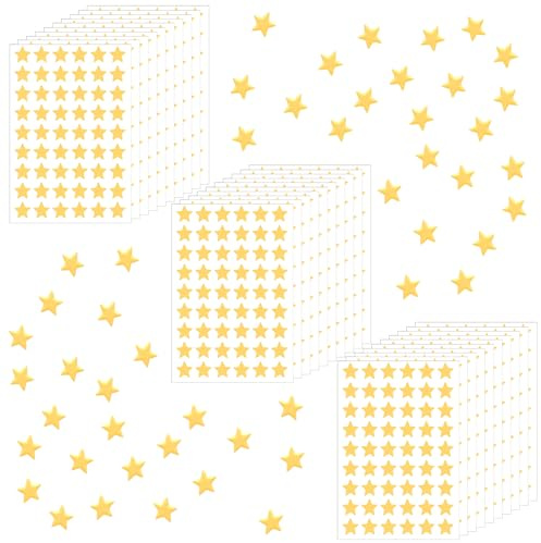 1620 Stück Mini Stern Aufkleber,Gold Kleine Aufkleber Kinder,Glitzer Stern Sticker,Selbstklebende Sticker,für Belohnung Kinder,Scrapbooking Handwerk,Schule,Zuhause