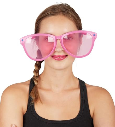 P'tit Clown 10869 Lunettes Plastique Géantes avec Verres - Coloris Aléatoire