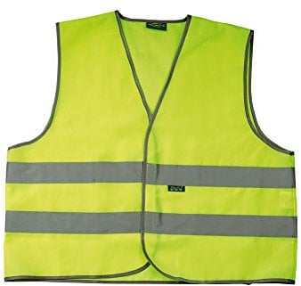 Wowow Unisex Kinder Mesh Gilet Reflexweste, Gelb/Silber, 3-6