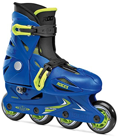 Roces Kinder Inline-skates Orlando 3, blue-lime, 36-40, 400687