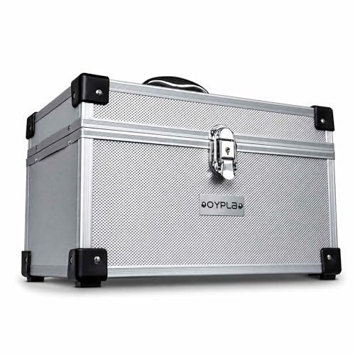 Oypla 300 Disc Aluminium CD DVD Game Storage Flight Case DJ Carry Box