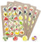 Logbuch-Verlag 96 bunte Küchenaufkleber OBST - Früchte Aufkleber Aquarell-Optik - Küche Sticker Kinder Kindergarten Basteln Deko Gläser