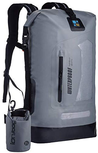 IDRYBAG Sac à Dos étanche 20L/30L/40L, Sac à Dos étanche Flottant pour Homme, Sac étanche pour Kayak