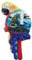 Rio de Janeiro Brasilien Papagei Form 3D-Kühlschrankmagnet, Souvenir, Geschenk, Heim- und Küchendekoration, magnetischer Aufkleber, Rio de Janeiro Kühlschrank-Magnet-Kollektion