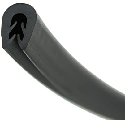SMI-Kantenschutz KS-TPE1-2S für 1,0-2,5mm TPE Schwarz selbstklemmend ohne Kleber ROSTFREI ohne Metalleinlage- Kantenschutzprofil, Kederprofil, Kantenprofil für Autotüren, Bleche (10 m)