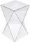 Kare Design Beistelltisch Luxury Triangle, Glas verspiegelt, Nachttisch, geometrische Form, 54x32x32cm (H/B/T)