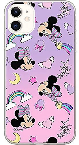 ERT GROUP mobile phone case for Apple Iphone 11 original and officially Licensed Disney pattern Minnie 031 optimally adapted to the shape of the mobile phone, case made of TPU