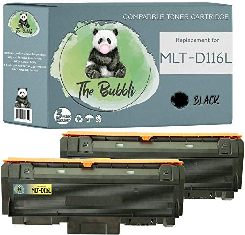 The Bubbli Original | MLT-D116L D116L Kompatibel Toner für Samsung Xpress SL-M2835DW M2885FW M2825ND M2675FN M2875FD M2825DW M2675 M2825ND M2875FW M2825 (2 SCHWARZ)