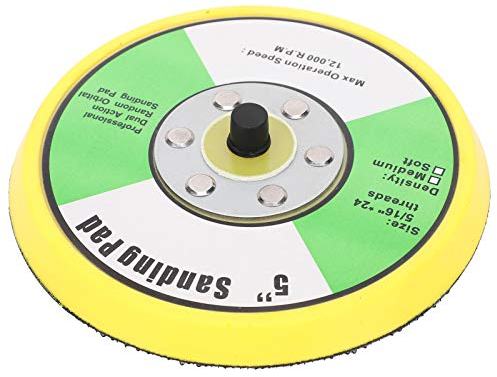 Jectse 5in/125mm Round Sanding Disc Pad, ABS Material, 240 Grit, Fine, Angle Grinder Compatible, Plastic Construction, Max 12000 RPM