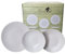 MamboCat White Biata 18-tlg. Teller-Set I Steingut-Geschirr matt-weiß für 6 Personen - zeitlos-elegantes Design I 6x Speiseteller 6x Kuchenteller 6x Suppenteller I Teller-Service 18 Teile