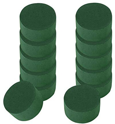 12 pezzi di schiuma floreale per fiori artificiali e fiori freschi, kit di composizione rotonda fai da te per fiori di corridoio nuziali, decorazione per feste