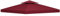 Outsunny Toit de Remplacement pour pavillon de Jardin Toile de Rechange pour pavillon tonnelle Tente 3 x 3 m Rouge Vineux