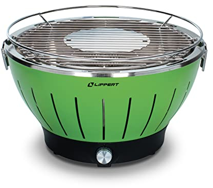 Lippert Odyssey Portable, Outdoor Charcoal Grill for Camping - Green