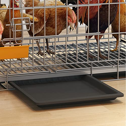ZAQYCM Hühnerstall Hühnerhaus Hühnerkäfig Faltbar, Großer Hühnerstall Mit Rädern Und Abnehmbarer Kotwanne Für 2 3 5 6 Hühner, Indoor-Kaninchenstall Mit 2 Türen (Size : 70x50x60cm/27.5x20x24 in)
