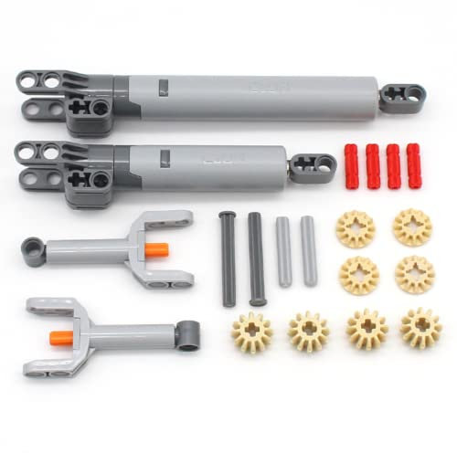 YLtremker Technik Ersatzteile Set, 22 Teile Technik Putter Getriebe Zahnräder Aufhängung Liftarm Beam Klemmbausteine Bausatz