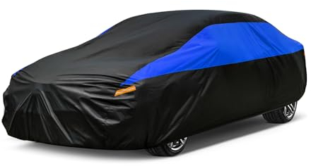 GUNHYI Autoabdeckung Wasserdicht und atmungsaktiv, Vollgarage Autoplane für Porsche 718, BMW Z4/M2, F Type, VW EOS, Audi TT, Toyota Supra etc. Schutz vor Regen, Sonne und Staub. (bis zu 450 cm) 3M