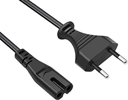 AC Power Cord Netzkabel Stromkabel 2 polig Replacement for JBL Partybox Encore Essential, On The Go Speaker 2 Prong C7 Plug Power Cable