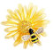Honey Bee Brooches Crystal Metal Insect Daisy Plant Themed Bee Brooch Animal Brooch Pin Gold Tone Women Girls Pins Sweater Shawl Clips Safety Pins Dress Shirt Clips