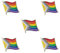 LGBT-Pride-Abzeichen Anstecknadel Brosche (Intersex Flag)
