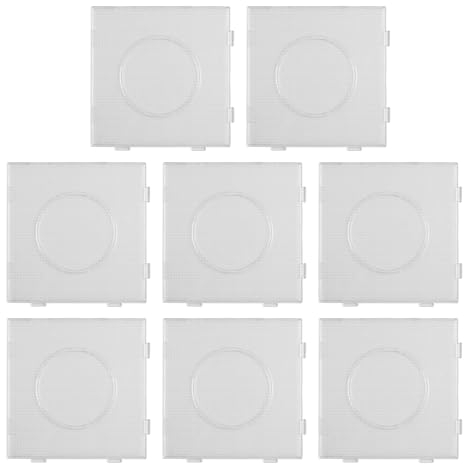 8 unidades de tablero de cuentas cuadradas, tablero colgante para niños, juego de cuentas, rompecabezas de bricolaje, juguete educativo