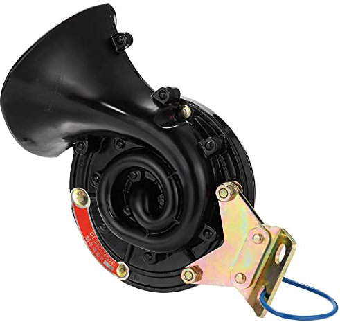 SHUAIGUO 24V 150db Luft Horn Kit,Laut 105DB 24V Schwarz Wasserdicht Elektrische Schnecke Horn Air Horn Raging Sound Für Auto Motorrad LKW Boot