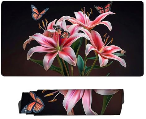 Tapis de Souris XXL Noir 900x400x3mm, Texturée Résistant à Usure Lavable Tapis Souris Lis Grand Tapis de Souris Gamer avec Surface en Caoutchouc Antidérapant Résistant Tapis de Bureau, Bureau H2-339