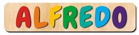 Name Puzzle for Kids Personalised Baby Gifts Wooden Name Puzzles for Toddlers 1-3 1st Birthday Baby Gift for Boys and Girls Toddler Learning Toys for Kids Christmas (Only Name, 6-8 Letters)