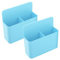 MoKo Magnetisch Markerhalterung, 2 Stück Magnet Ablage Whiteboard Stifthalter Schulbedarf für Schulleben Kühlschrank Whiteboard Schließfach und andere magnetische Oberflächen, Blau