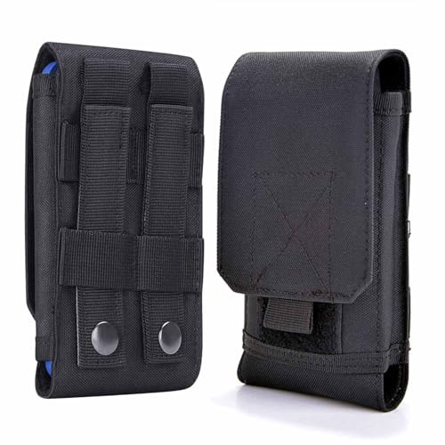 Universal Tactical Molle Holster Army Mobile Phone Belt Pouch edc Security Pack Carry Accessory Kit Waist Bag Case Compatible iPhone 13 PRO X XS Max XR 7 8 6/6s Plus Galaxy S10 S9 S8 Plus