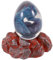 GRIRIW 1 Set of with Base Ornament Dragon Egg Resin Crafts with Luminous Base