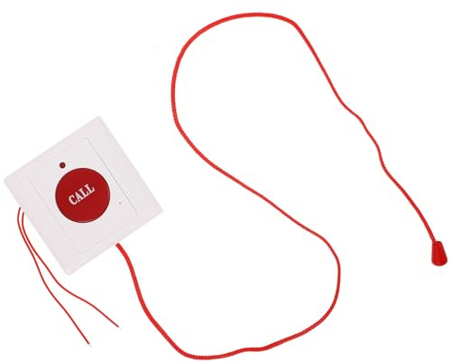 Lurrose Wandmontierter Notrufknopf für Senioren SOS Alarm Taste Notfallhilfe Knopf für Ältere Menschen Installieren Robustes Material Pflege Rufsystem