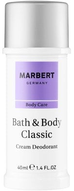 Marbert Bath & Body Classic femme/ women, Cream Deodorant, 1er Pack (1 x 40 ml)