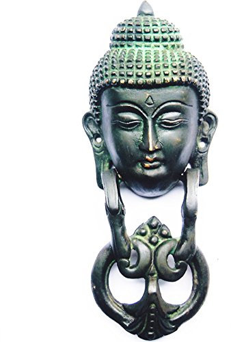 Metal Door Knocker of Gautam Buddha with Antique Finish