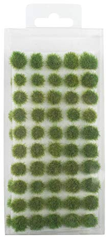 War World Scenics Self Adhesive Static Grass Tufts x 100 – Spring, 4mm – Model Railway Wargame Scenery Railroad Modelling Diorama Miniature Hobby Tabletop