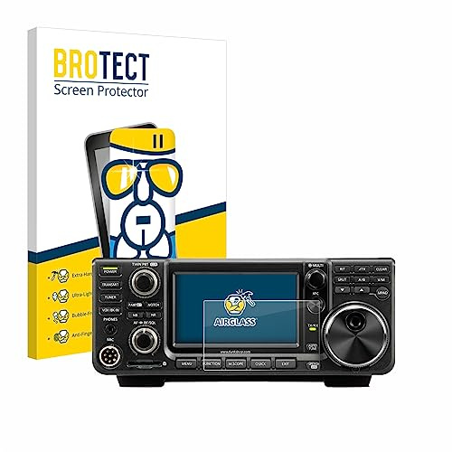 brotect Glass Film compatible with Icom IC-7300 | Clear Screen Protection Made in Germany Glass-Film 9H Protection Scratch Resistant High Clarity