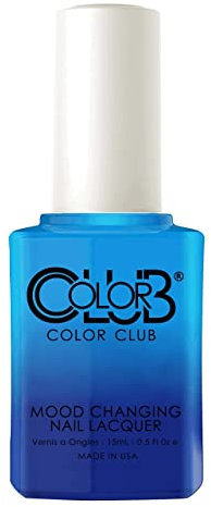 Color Club Mood Changing Nagellack Feelin' Free | Hellblau bis Dunkelblau, 15 ml
