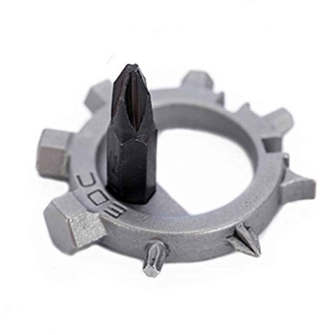 Chunyang Mini Multi Tool 12 Funktionen Gang Edelstahl Fahrrad-Reparatur-Werkzeug-Schraubenzieher Schlüsselanhänger Flaschenöffner Tragbarer