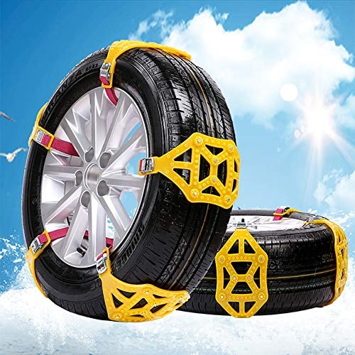 MASO 10 Stücke Schneeketten Einfach zu montieren Anti-Rutsch Reifen Schneeketten Universal für Pkw-Reifenbreite 165-285mm