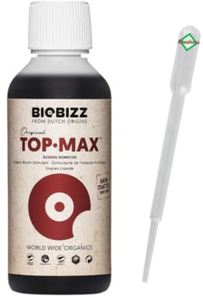 Weedness BioBizz Top Max 1 litres - Engrais Naturel Cultures de tomates en intérieur Orchidées liquides Bonsaïs biologiques NPK