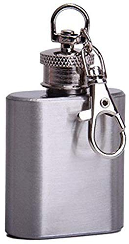 Stainless Steel Mini Flasks Keyring Flask Key Ring Portable Flagon Keychain