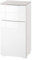 Composad | Armoire de la Ligne GALAVERNA avec 1 Tiroir et 1 Porte, Armoire de Rangement Salle de Bains, Dimensions (lxhxp) 40x82,50x35 cm, Couleur Ciment et Blanc Laqué, Fabrique en Italie