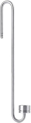 Ejoyous CO2 Diffusor Edelstahl, Kohlendioxid Diffusor CO2 Zerstäuber Blasenzähler mit U-förmigem Verbindungsrohr für Aquarium Liefert Ausrüstung 250mm