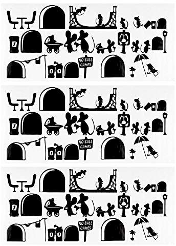 Yosoo Mouse Hole Pattern Wall Stickers DIY Stairs Stickers Wall Decal Wall Decal Wallpaper for Home Living Room Decor